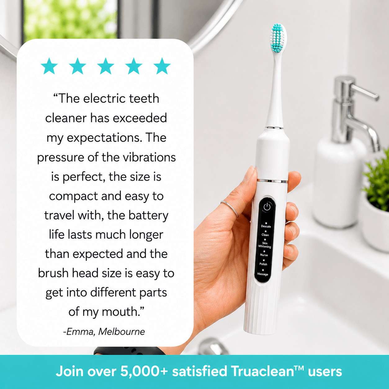 Truaclean™Electric Teeth Cleaner